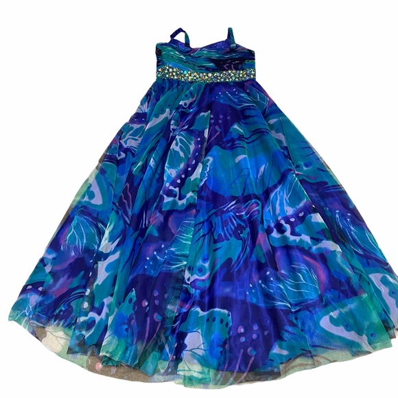 David & Johnny Butterfly Rhinestone Dress - Picture 4 of 6